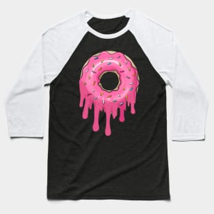 melting donut graphic sublimation Baseball T-Shirt